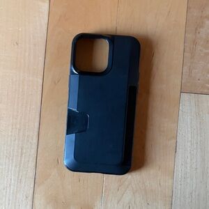 Smartish Midnight Black Phone Case with Card Holder